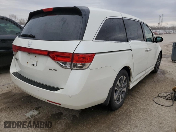 2016 Honda Odyssey Touring Elite with VIN 5FNRL5H95GB134643, listed as a Copart auction lot 50913795 with 154,151 mi miles and Salvage Title. Bid and sale history available at DreamBid. Image 3.