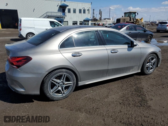 2019 Mercedes-Benz A 220 with VIN WDD3G4FBXKW009707, listed as a Copart auction lot 50912955 with 69,569 mi miles and Salvage Title. Bid and sale history available at DreamBid. Image 3.