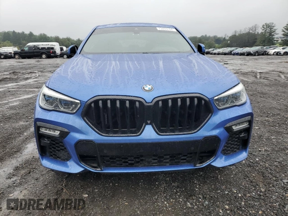 2020 BMW X6 M50i with VIN 5UXCY8C07L9B45473, listed as a Copart auction lot 73403164 with 0 mi miles and Salvage Title. Bid and sale history available at carsss.com. Image 5.