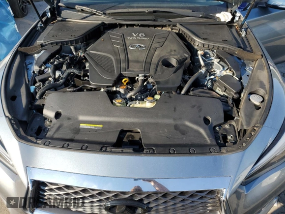 2019 Infiniti Q50 Luxe with VIN JN1EV7APXKM518952, listed as a Copart auction lot 74633794 with 39,454 mi miles and Salvage title. Bid and sale history available at DreamBid. Image 11.