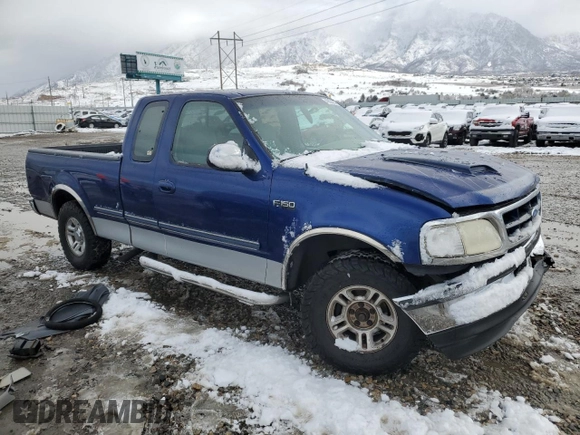 1997 Ford F-150 XL with VIN 1FTEX17LXVKB44786, listed as a Copart auction lot 49630955 with 301,736 mi miles and Salvage title. Bid and sale history available at DreamBid. Image 4.
