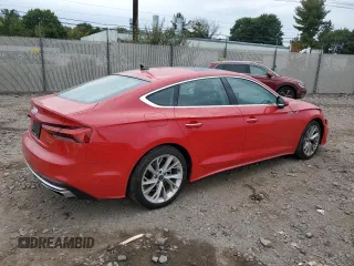 2022 Audi A5 Sportback Premium with VIN WAUABCF51NA011980, listed as a Copart auction lot 71982364 with 8,077 mi miles and Salvage Title. Bid and sale history available at carsss.com. Image 3.