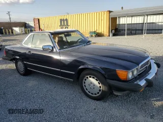 1988 Mercedes-Benz 560 SL with VIN WDBBA48D3JA075404, listed as a Copart auction lot 87551575 with 154,527 mi miles and Clean Title. Bid and sale history available at carsss.com. Image 4.