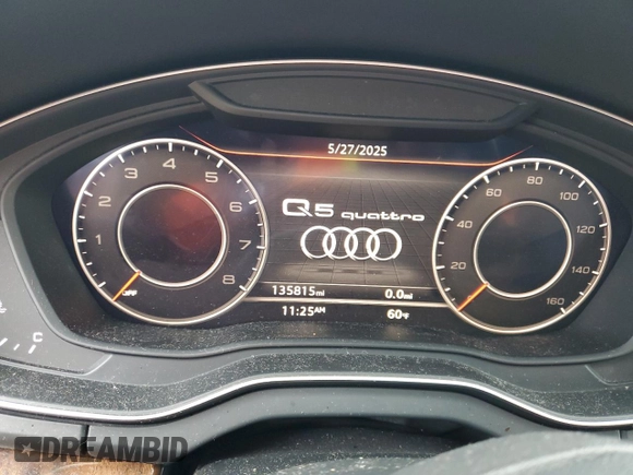 2018 Audi Q5 Premium Plus z VIN WA1BNAFY1J2011683, wystawiony jako Copart lot #57989875 z przebiegiem 135 815 mil mil oraz Szkoda całkowita • Salvage title. Historia ofert i sprzedaży dostępna na DreamBid. Obrazek 9.