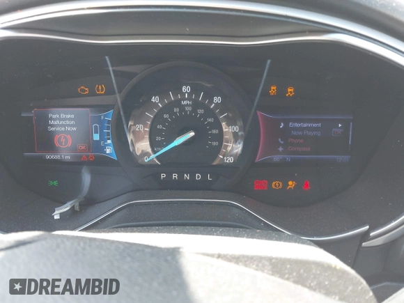 2013 Ford Fusion SE Hybrid z VIN 3FA6P0LU9DR349321, wystawiony jako IAAI lot #42156321 z przebiegiem 90 688 mil mil oraz . Historia ofert i sprzedaży dostępna na DreamBid. Obrazek 7.