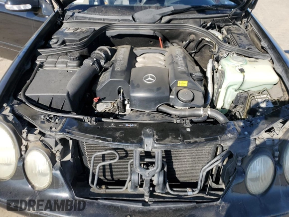 2002 Mercedes-Benz CLK 320/430 with VIN WDBLJ65G22T121261, listed as a Copart auction lot 88505625 with 208,243 mi miles and Salvage Title. Bid and sale history available at DreamBid. Image 12.