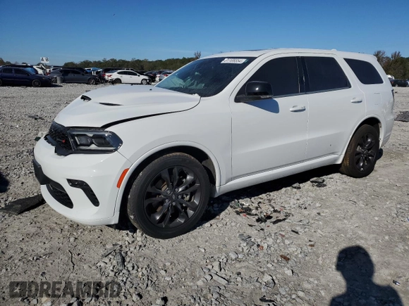 2022 Dodge Durango GT Plus with VIN 1C4RDHDG5NC199926, listed as a Copart auction lot 52198985 with 39,242 mi miles and Salvage Title. Bid and sale history available at DreamBid. Image 1.