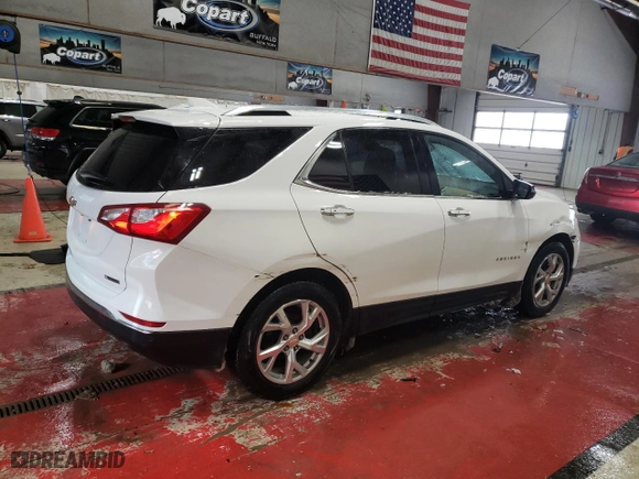 2018 Chevrolet Equinox Premier with VIN 2GNAXMEV7J6175017, listed as a Copart auction lot 45725975 with 116,227 mi miles and Salvage Title. Bid and sale history available at carsss.com. Image 3.