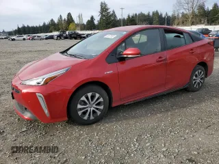 2020 Toyota Prius LE with VIN JTDL9RFU6L3019320, listed as a Copart auction lot 52577555 with Not Provided miles and Salvage Title. Bid and sale history available at DreamBid. Image 1.