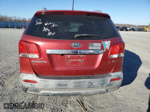 2011 Kia Sorento EX with VIN 5XYKU3A16BG089320, listed as a Copart auction lot 45709845 with 170,519 mi miles and Salvage Title. Bid and sale history available at carsss.com. Image 6.