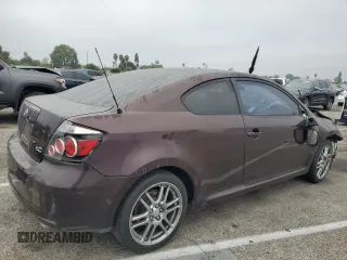 2008 Scion tC Spec with VIN JTKDE167380255713, listed as a Copart auction lot 67165324 with 0 mi miles and Salvage Title. Bid and sale history available at carsss.com. Image 3.