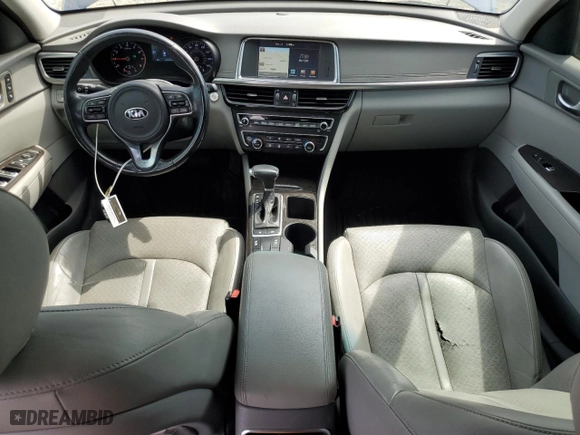 2016 Kia Optima EX with VIN 5XXGU4L36GG014428, listed as a Copart auction lot 53052535 with 204,675 mi miles and Salvage Title. Bid and sale history available at carsss.com. Image 8.