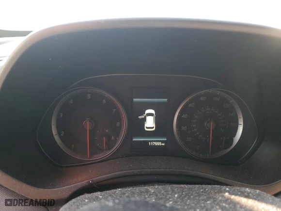 2019 Hyundai Veloster Turbo R-Spec with VIN KMHTH6AB7KU013196, listed as a Copart auction lot 46281785 with 117,555 mi miles and Salvage Title. Bid and sale history available at carsss.com. Image 9.