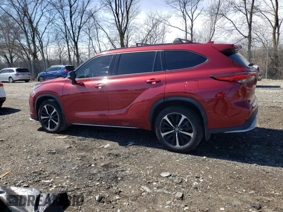 2022 Toyota Highlander XSE z VIN 5TDJZRBH9NS212921, wystawiony jako Copart lot #49280265 z przebiegiem 77 160 mil mil oraz Szkoda całkowita • Salvage title. Historia ofert i sprzedaży dostępna na DreamBid. Obrazek 2.