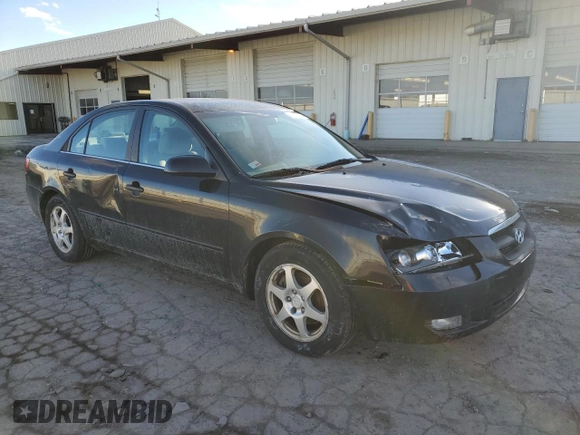 2006 Hyundai Sonata GLS with VIN 5NPEU46FX6H094610, listed as a Copart auction lot 46687865 with 252,934 mi miles and Salvage Title. Bid and sale history available at DreamBid. Image 4.