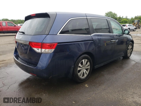 2015 Honda Odyssey EX-L z VIN 5FNRL5H63FB071496, wystawiony jako Copart lot #58171045 z przebiegiem 139 202 mil mil oraz Szkoda całkowita • Salvage title. Historia ofert i sprzedaży dostępna na DreamBid. Obrazek 3.