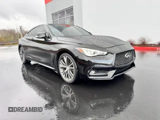 2018 Infiniti Q60 3.0t LUXE with VIN JN1EV7EL1JM392535, listed as a Copart auction lot 50422985 with 55,163 mi miles and Salvage Title. Bid and sale history available at carsss.com. Image 1.