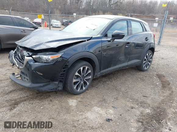 2019 Mazda CX-3 Touring with VIN JM1DKFC79K0441751, listed as a IAAI auction lot 41877891 with 63,361 mi miles. Bid and sale history available at carsss.com. Image 2.