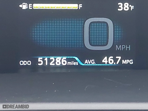 2016 Toyota Prius Four with VIN JTDKARFU9G3024102, listed as a IAAI auction lot 41503706 with 51,286 mi miles. Bid and sale history available at carsss.com. Image 15.