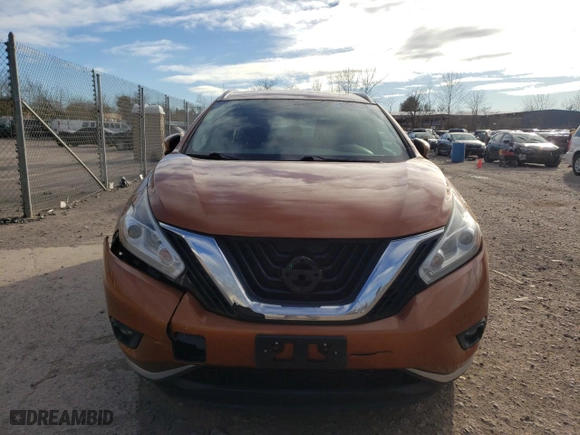 2015 Nissan Murano Platinum with VIN 5N1AZ2MH0FN287093, listed as a Copart auction lot 43583183 with 105,554 mi miles. Bid and sale history available at carsss.com. Image 5.
