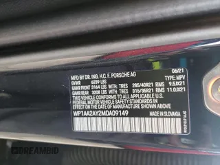 2021 Porsche Cayenne z VIN WP1AA2AY2MDA09149, wystawiony jako Copart lot #53487725 z przebiegiem 30 318 mil mil oraz Szkoda całkowita • Salvage title. Historia ofert i sprzedaży dostępna na DreamBid. Obrazek 13.