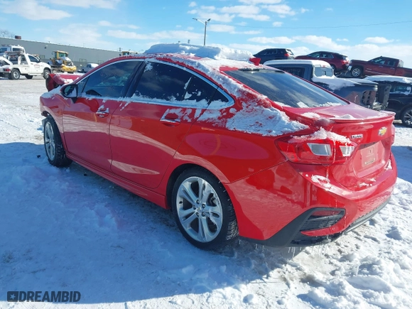 2016 Chevrolet Cruze Premier with VIN 1G1BG5SM8G7297854, listed as a IAAI auction lot 41559888 with 71,491 mi miles. Bid and sale history available at carsss.com. Image 3.