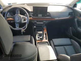 2023 Audi Q5 S line Prestige with VIN WA1FAAFY8P2165460, listed as a Copart auction lot 88486725 with 0 mi miles and Salvage Title. Bid and sale history available at carsss.com. Image 8.