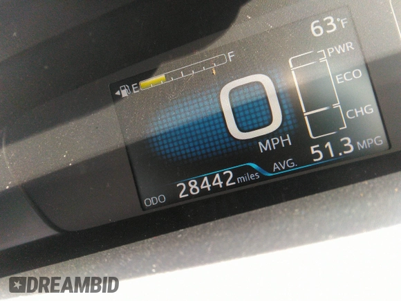 2019 Toyota Prius LE with VIN JTDL9RFU9K3009363, listed as a IAAI auction lot 41812912 with 28,442 mi miles and . Bid and sale history available at DreamBid. Image 15.