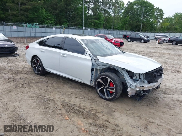 2021 Honda Accord Sport z VIN 1HGCV2F38MA011695, wystawiony jako IAAI lot #42245415 z przebiegiem 79 075 mil mil oraz . Historia ofert i sprzedaży dostępna na DreamBid. Obrazek 1.