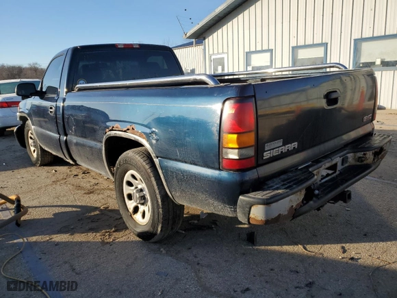 2005 GMC Sierra 1500 Work Truck with VIN 1GTEC14V35Z148140, listed as a Copart auction lot 42913265 with 162,340 mi miles and Salvage Title. Bid and sale history available at carsss.com. Image 2.