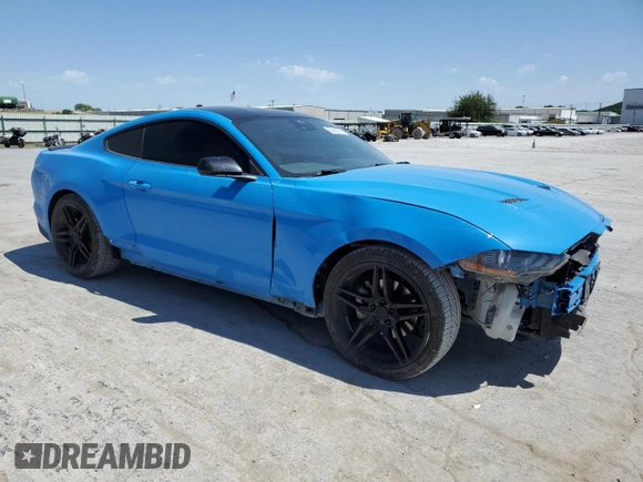 2022 Ford Mustang EcoBoost with VIN 1FA6P8TH8N5128296, listed as a Copart auction lot 56990925 with 61,631 mi miles and Salvage title. Bid and sale history available at DreamBid. Image 4.
