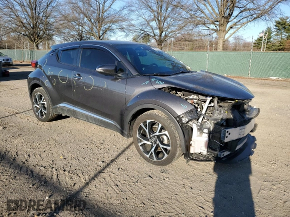 2018 Toyota C-HR XLE with VIN NMTKHMBX9JR029349, listed as a Copart auction lot 49437215 with 54,337 mi miles and Salvage Title. Bid and sale history available at carsss.com. Image 4.