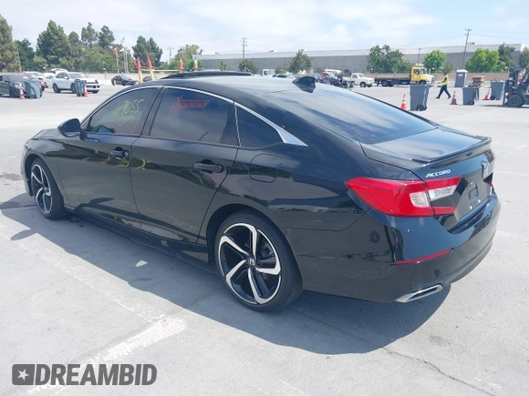 2021 Honda Accord Sport with VIN 1HGCV2F32MA010896, listed as a IAAI auction lot 42461207 with 44,902 mi miles and . Bid and sale history available at DreamBid. Image 3.