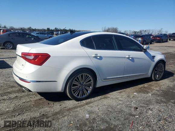 2015 Kia Cadenza Premium with VIN KNALN4D74F5192626, listed as a Copart auction lot 44785085 with 82,313 mi miles and Salvage Title. Bid and sale history available at carsss.com. Image 3.