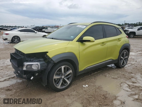 2019 Hyundai Kona Limited with VIN KM8K33A58KU327264, listed as a Copart auction lot 63479264 with 46,187 mi miles and Clean Title. Bid and sale history available at carsss.com. Image 1.