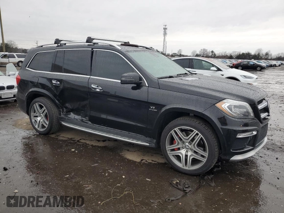 2015 Mercedes-Benz GL-Class GL 63 AMG with VIN 4JGDF7EE6FA609007, listed as a Copart auction lot 44632454 with 124,882 mi miles. Bid and sale history available at carsss.com. Image 4.