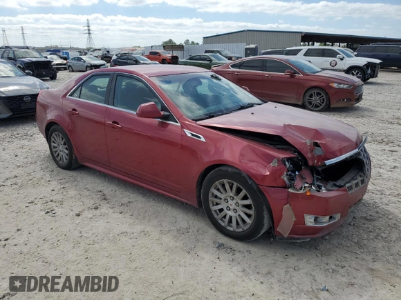 2012 Cadillac CTS Luxury with VIN 1G6DE5E56C0135964, listed as a Copart auction lot 53089505 with 114,258 mi miles and Salvage title. Bid and sale history available at DreamBid. Image 4.