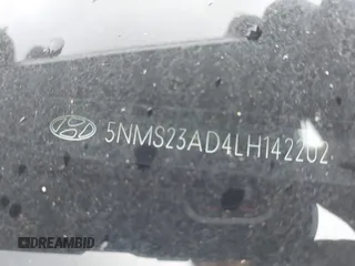 2020 Hyundai Santa Fe SE with VIN 5NMS23AD4LH142202, listed as a IAAI auction lot 42526020 with 59,964 mi miles and . Bid and sale history available at DreamBid. Image 9.