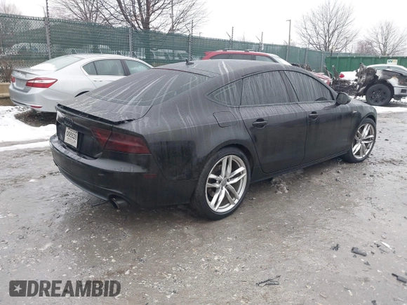 2013 Audi A7 3.0 Premium Plus with VIN WAUYGAFC8DN049555, listed as a IAAI auction lot 41576895 with 170,887 mi miles. Bid and sale history available at carsss.com. Image 4.