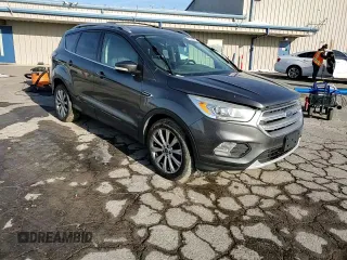 2017 Ford Escape Titanium with VIN 1FMCU0JD6HUB48690, listed as a Copart auction lot 45940845 with 160,296 mi miles and Salvage Title. Bid and sale history available at carsss.com. Image 12.