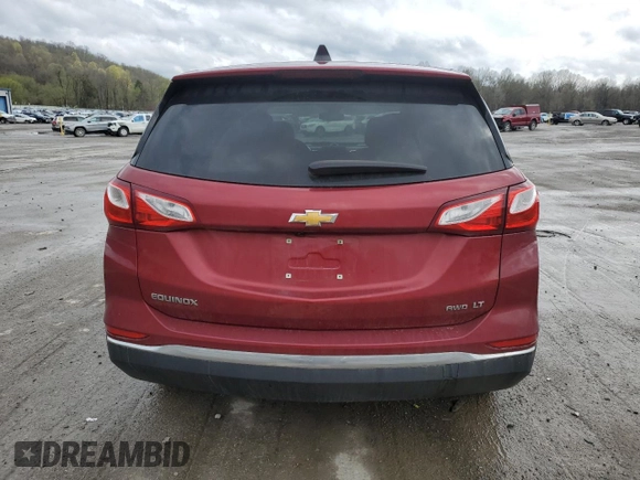 2020 Chevrolet Equinox LT with VIN 2GNAXUEV5L6201522, listed as a Copart auction lot 53795165 with 100,318 mi miles and Salvage Title. Bid and sale history available at DreamBid. Image 6.