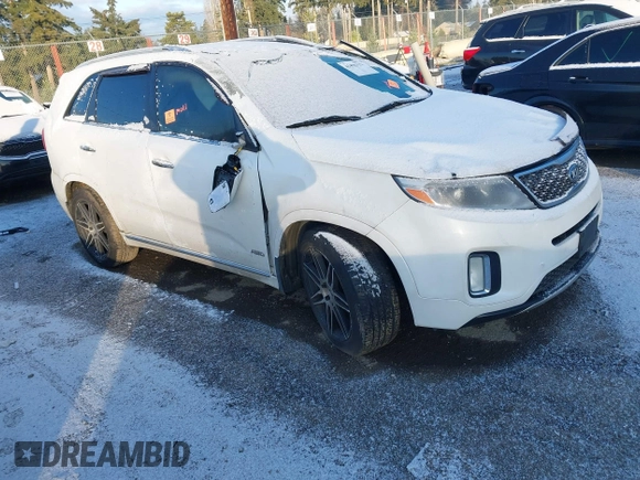 2015 Kia Sorento SX with VIN 5XYKWDA76FG581033, listed as a IAAI auction lot 41496322 with 152,889 mi miles. Bid and sale history available at carsss.com. Image 1.