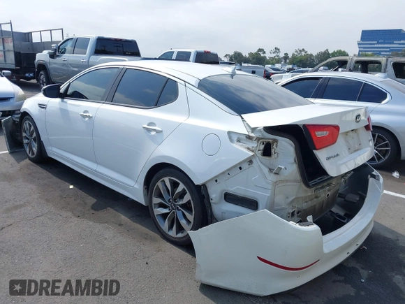 2015 Kia Optima SX with VIN 5XXGR4A73FG372592, listed as a IAAI auction lot 42575509 with 148,043 mi miles and . Bid and sale history available at DreamBid. Image 3.