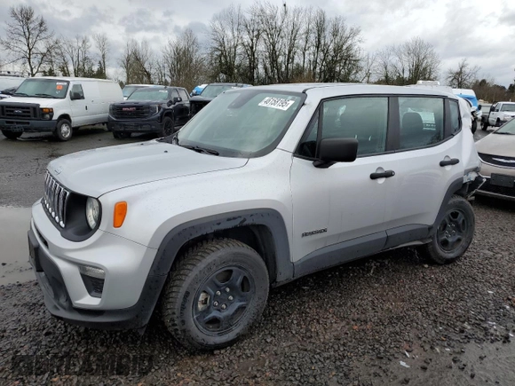 2021 Jeep Renegade Upland with VIN ZACNJDAB4MPN16689, listed as a Copart auction lot 46158195 with 12,566 mi miles and Salvage title. Bid and sale history available at DreamBid. Image 1.