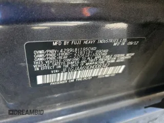 2013 Subaru Impreza с VIN JF1GJAA69DH008342, выставлен на аукционе Copart как лот 59332375 с пробегом 192 145 миль миль и Чистый • Clean title. История ставок и продаж доступна на DreamBid. Изображение 12.