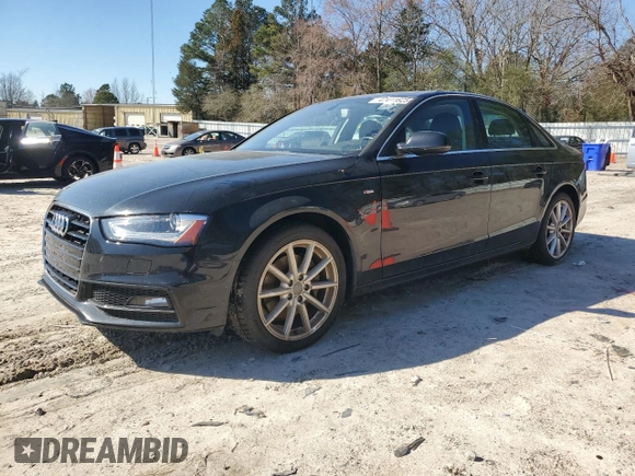 2015 Audi A4 Premium Plus with VIN WAUFFAFL5FN020589, listed as a Copart auction lot 47411625 with 119,682 mi miles and Clean Title. Bid and sale history available at carsss.com. Image 1.