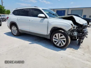 2021 Volkswagen Atlas SEL with VIN 1V2ER2CA5MC523416, listed as a Copart auction lot 59365685 with 80,297 mi miles and Salvage title. Bid and sale history available at DreamBid. Image 4.