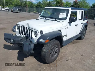 2024 Jeep Wrangler Sport S with VIN 1C4PJXDNXRW108968, listed as a IAAI auction lot 42326607 with 44,259 mi miles and . Bid and sale history available at DreamBid. Image 17.
