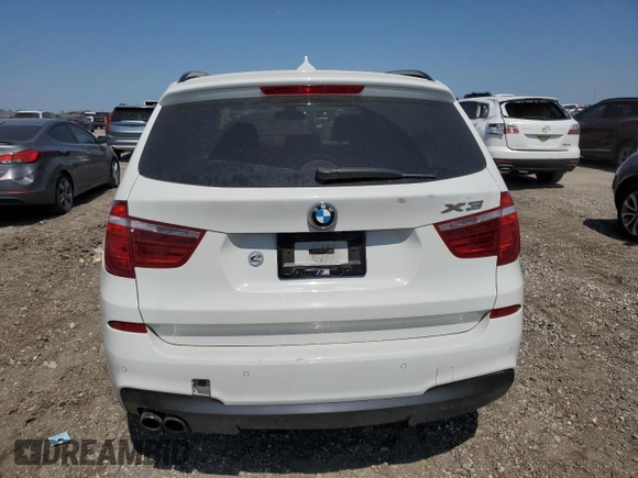 2014 BMW X3 xDrive35i with VIN 5UXWX7C51E0E76059, listed as a Copart auction lot 53541045 with 120,915 mi miles and Clean Title. Bid and sale history available at DreamBid. Image 6.
