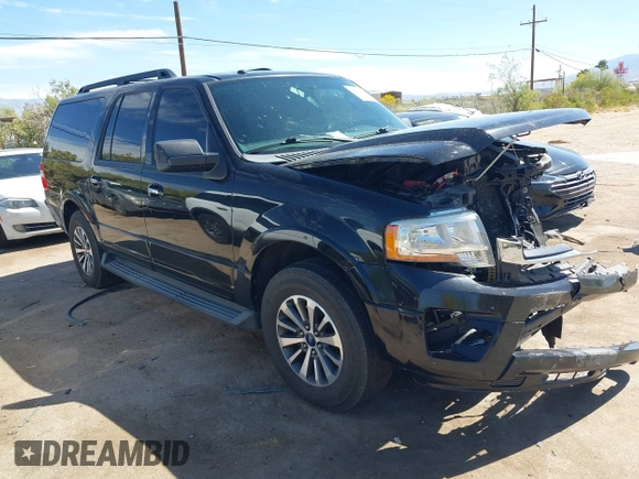 2017 Ford Expedition EL XLT with VIN 1FMJK1HT4HEA08227, listed as a IAAI auction lot 42045918 with 147,025 mi miles. Bid and sale history available at carsss.com. Image 1.
